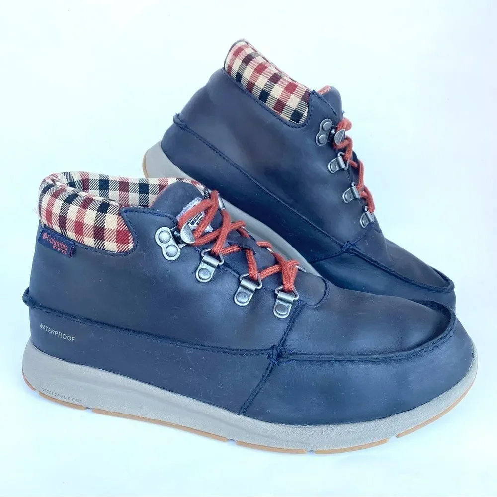 Columbia Bahama Boot PFG Lace Up Fishing Waterproof Techlite Navy Blue Size 9